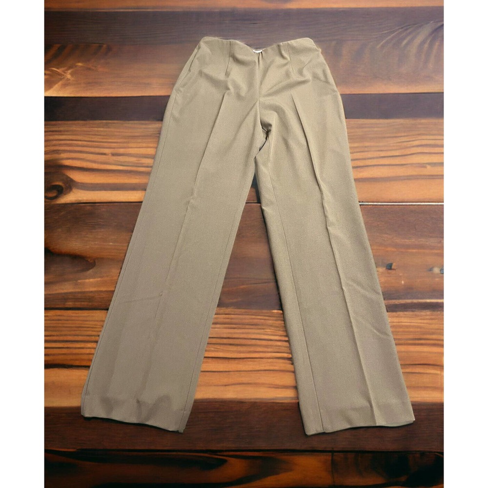 Talbots Stretch Slacks Olive / Taupe Sz 8 New NWT MSRP $128.00 Dress Pants